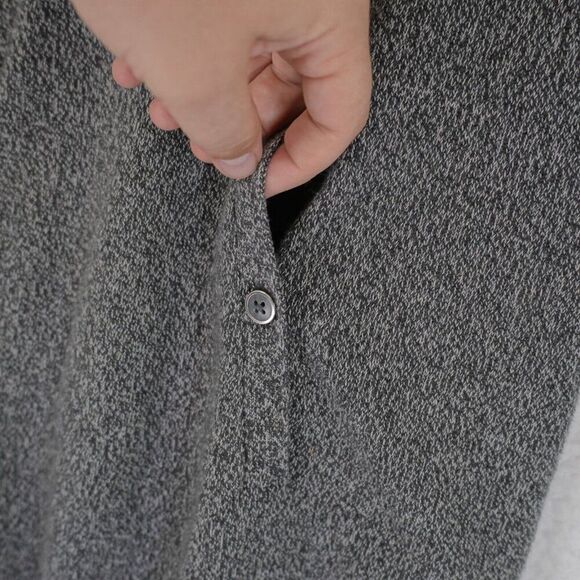 Tommy Hilfiger Gray Cowl Neck Short Sleeve Sweater Large Cotton - Picture 2 of 9